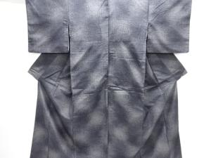 抽象模様織出し十日町紬着物